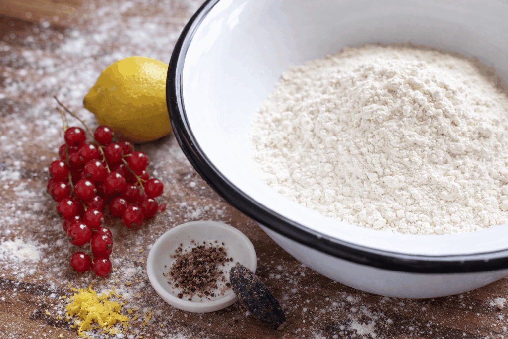 Zutaten für Johannisbeer Schmandkuchen