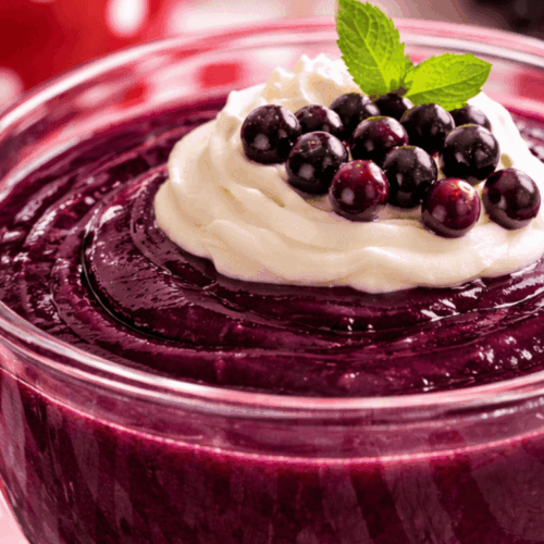 Holunder Pudding selbstgemacht