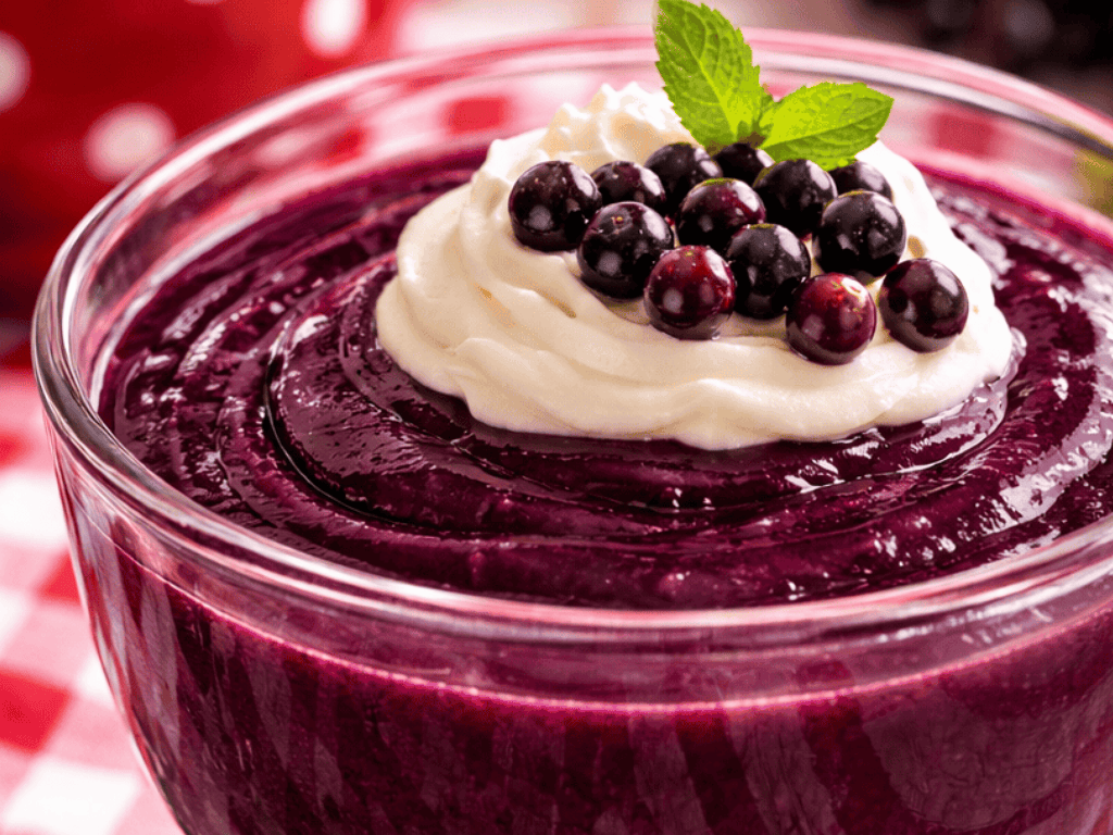 Holunder Pudding selbstgemacht