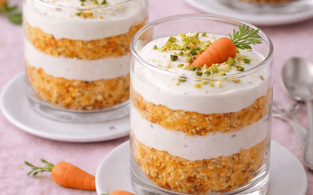 Möhrenkuchen im Glas